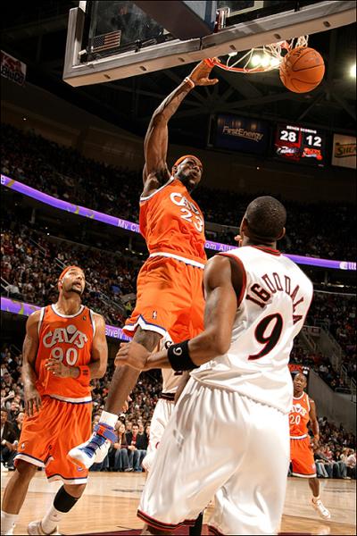 Cleveland VS Philadelphie : 108 - 95 ( 9 - 5 )